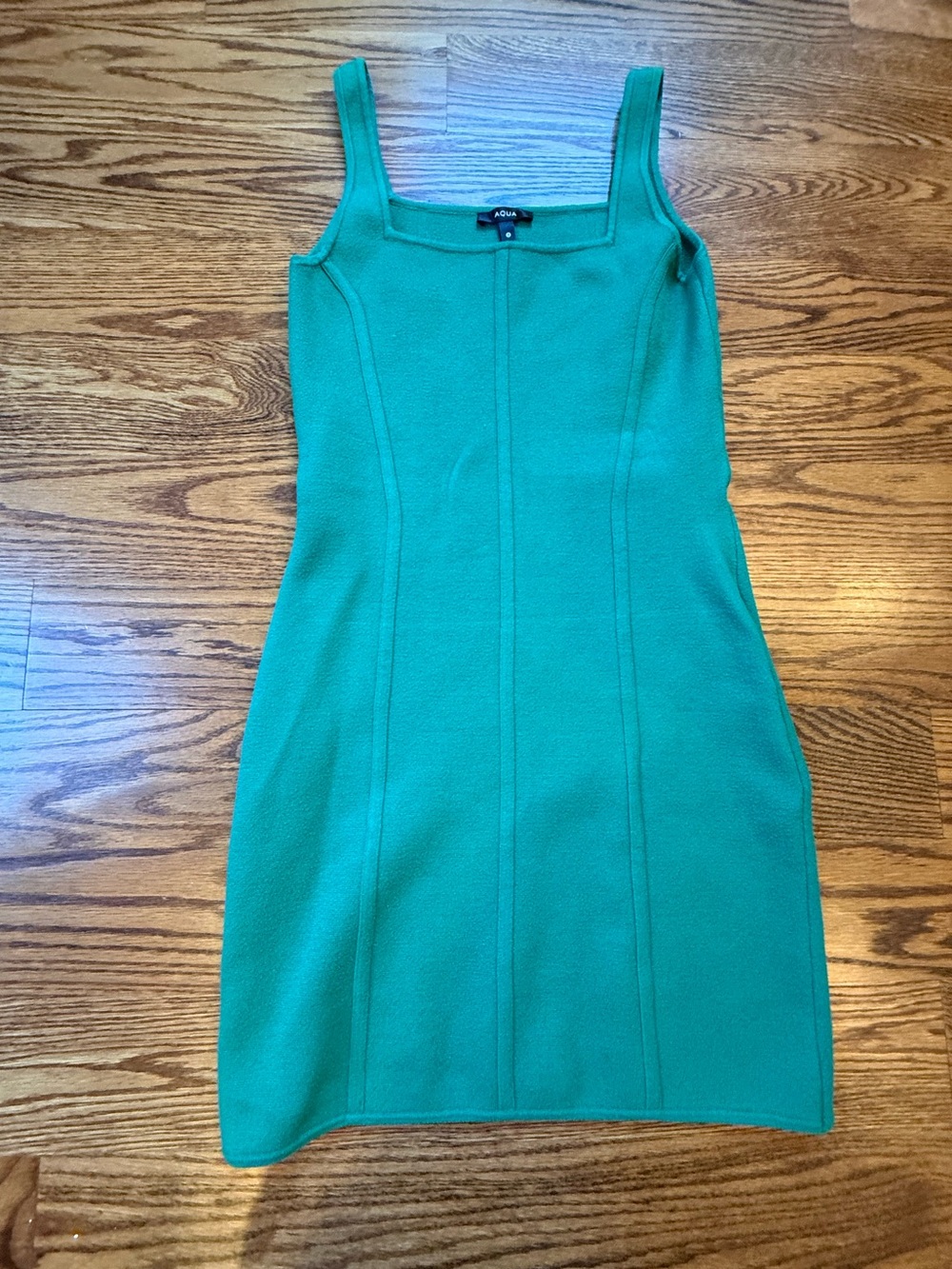 Aqua Emerald Knit Tank Dress